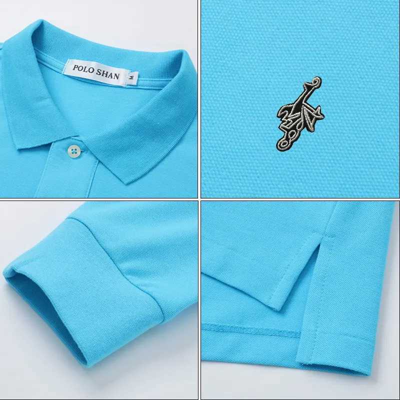 Womens long sleeved polo shirt solid color womens casual collar T-shirt cotton one-piece peacock T-shirt W240927