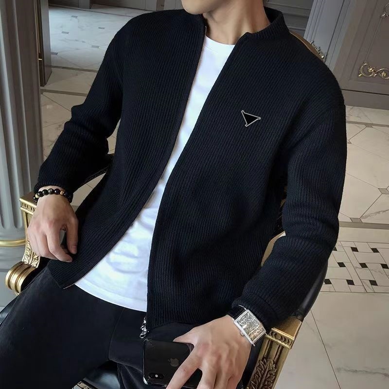 Men's sweater cardigan hoodie designer men's knitted sweater autumn outdoor knitted jacket versatile fashion casual cardigan sweater