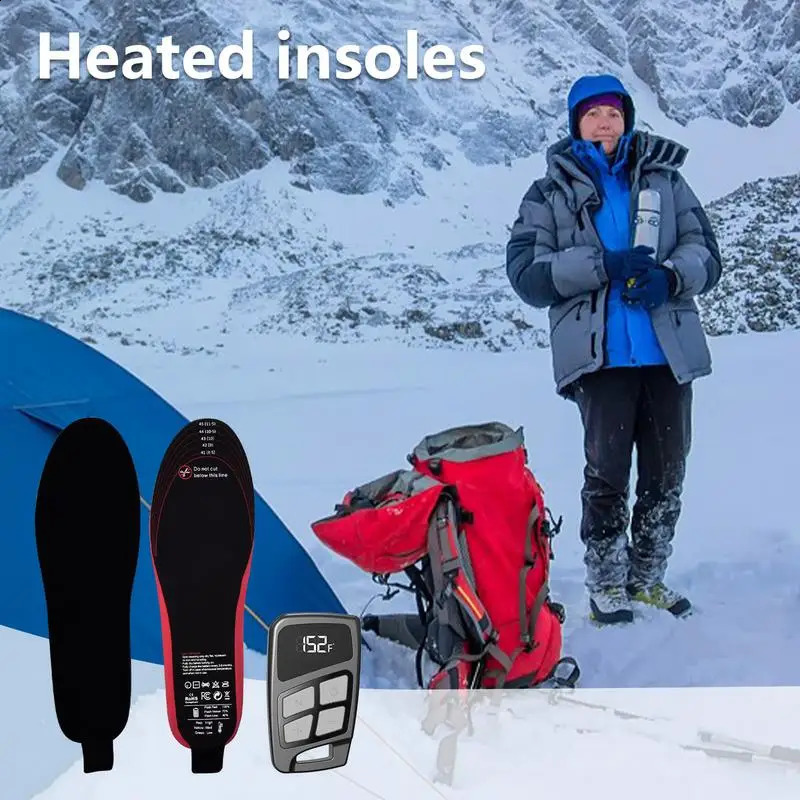 Winter outdoor electric heating pad foot heater 3500mAh charging remote control 3-speed temperature adjustment heater 240925