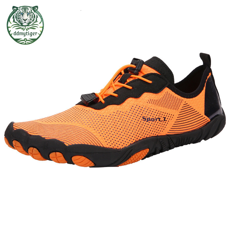 ddmytiger Outdoor sports, river tracing five finger hiking, fitness running, men's shoes, plus size beach swimming, water wading shoes A ddmythur