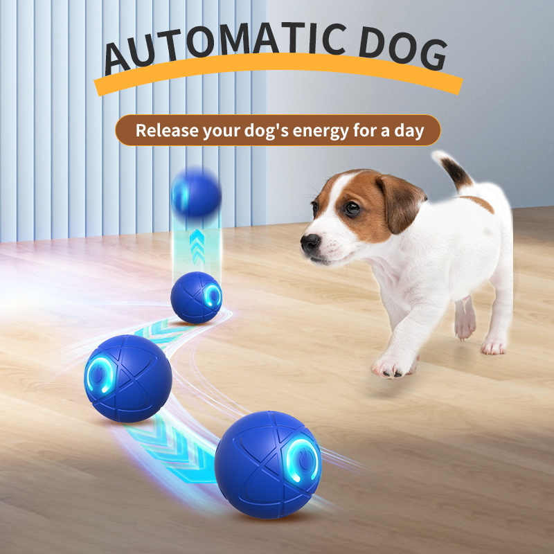 Interactive Smart Pet Ball Automatic Bouncing & Rolling Toy for Dogs and Cats Entertaining and Exercise Toy for Active Pets