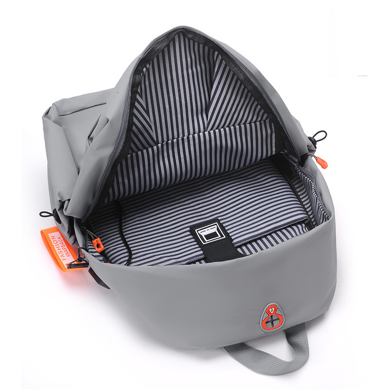 2025 New Light Luxury Simple Fashion Designer Solid Color Backpack Business Commuter Computer Bag Middle School Backpack Multi Functional Leisure Shou