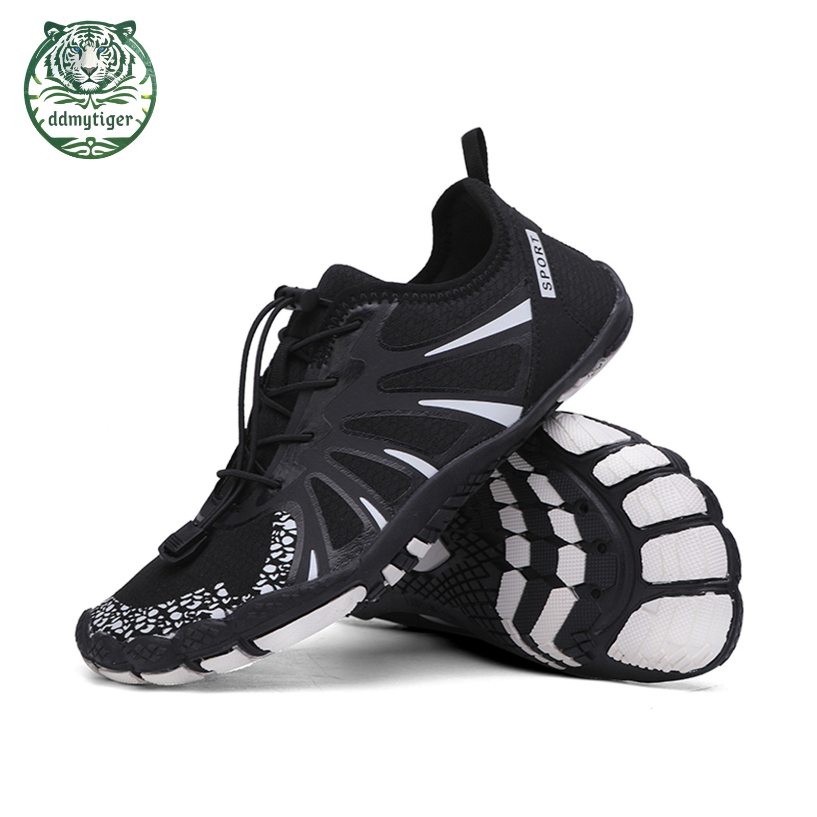 ddmytiger Outdoor river tracing men's quick drying beach slip swimming amphibious fishing shoes, anti cut water shoes A ddmythur