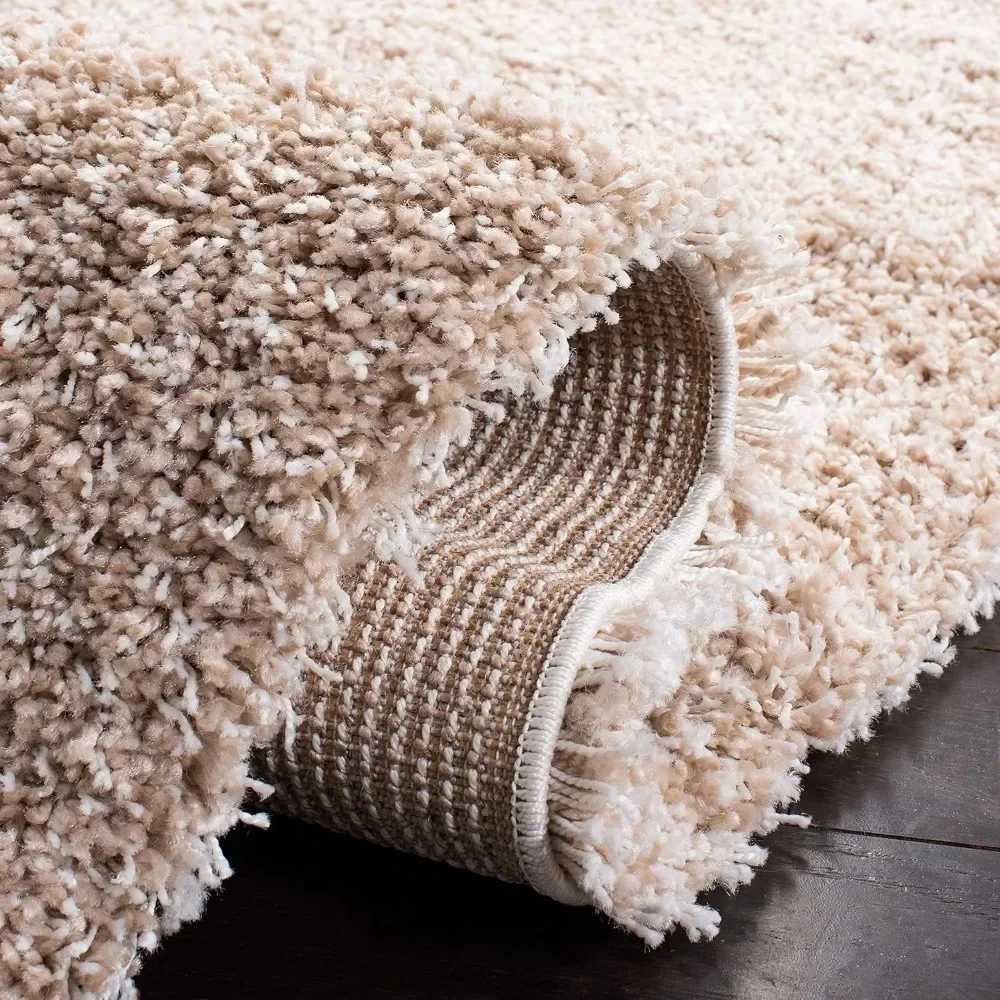 SAFAVIEH California Shag Collection Area Rug -53 x 76 beige non peeled and easy to care for 2-inch thick perfect for high traffic X240928
