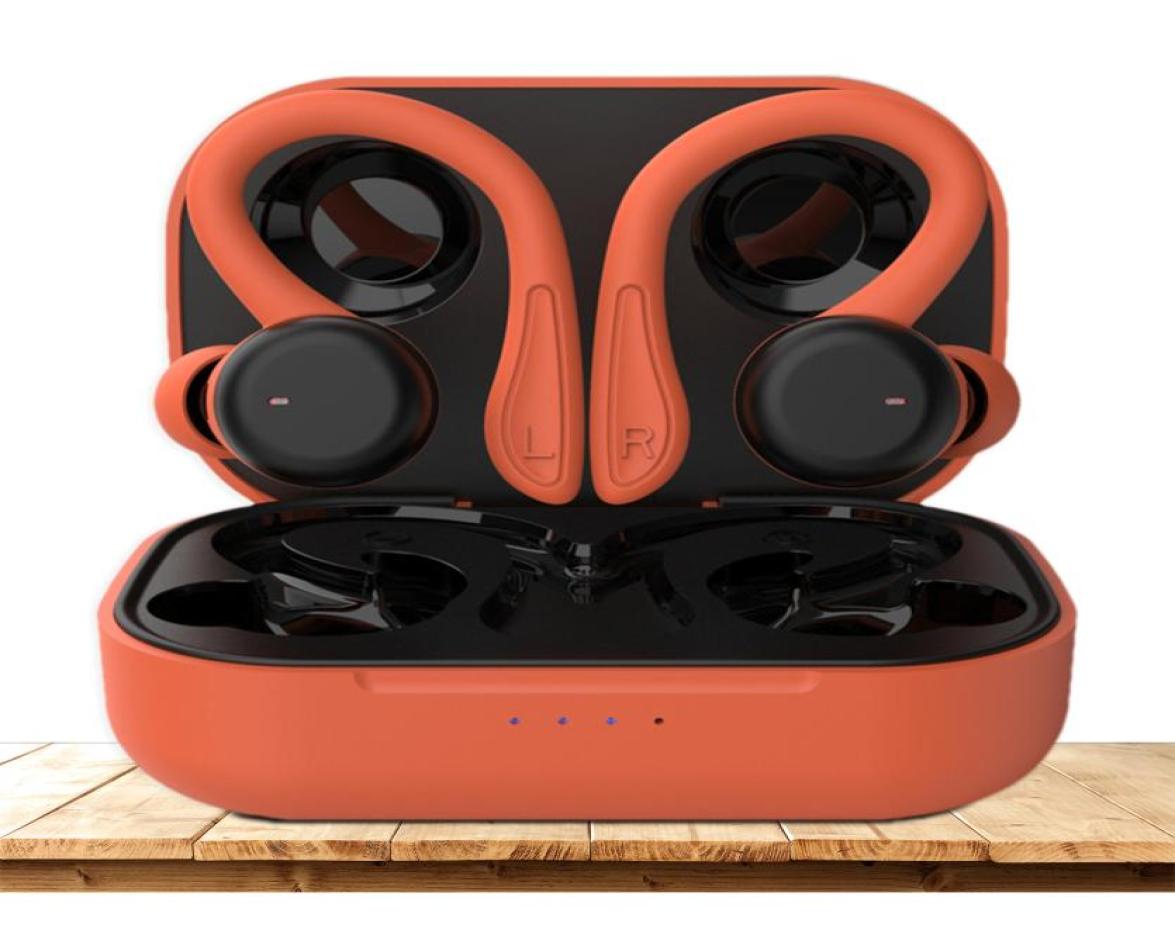 Cell Phone Earphones In Ear Wireless Earbuds Over Ear Buds With Earhooks Earbud Sports Headset IPX6 Waterproof Smart Touch Control