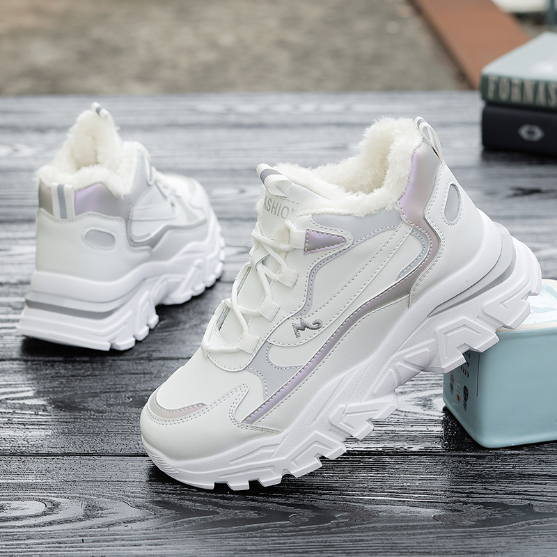 Free shipping shoes, winter women's shoes, women's sports shoes, white snow boots, thick soled designer shoes, boots designer women's s