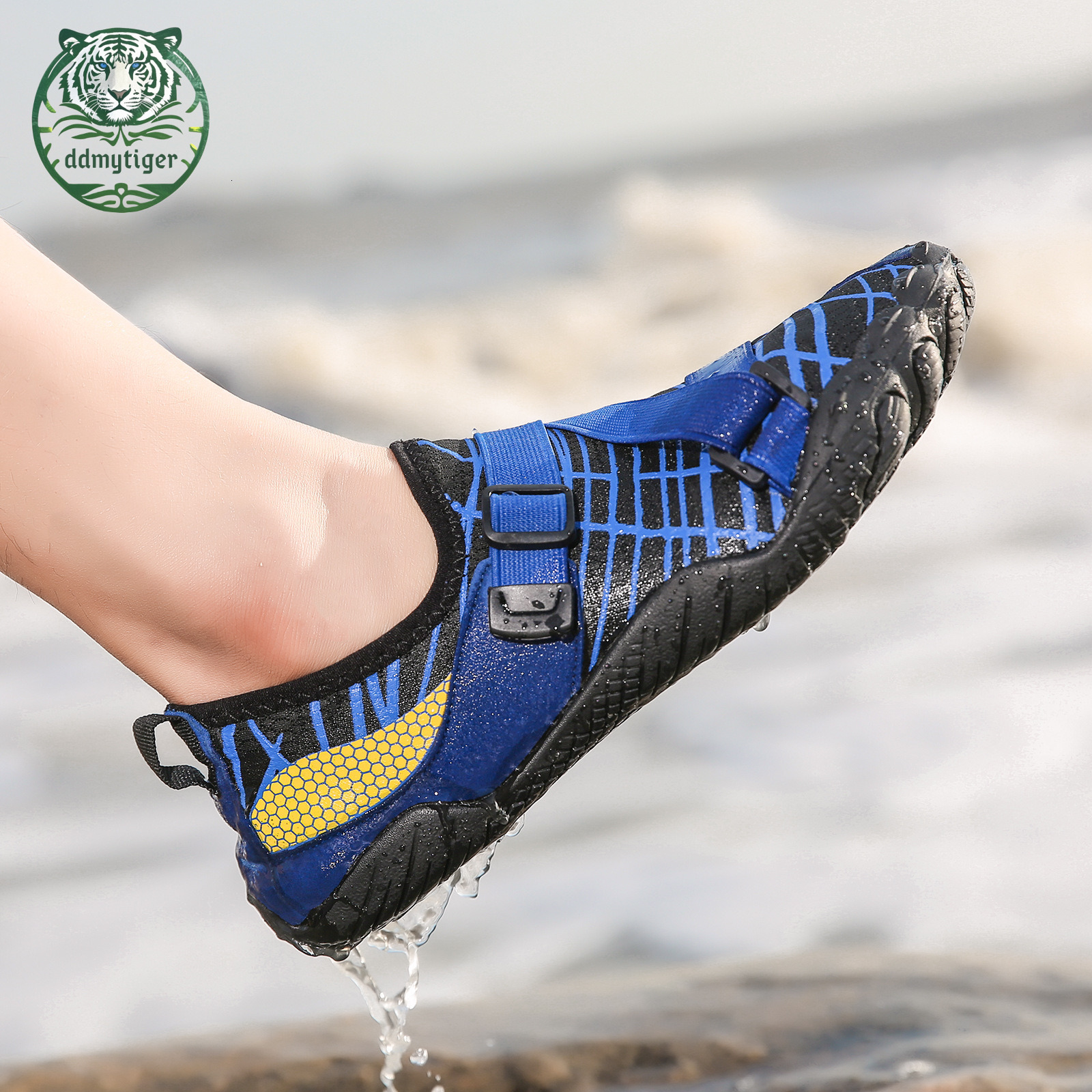 ddmytiger new couple hiking beach fitness yoga outdoor five finger swimming shoes, anti slip water shoes A ddmythur