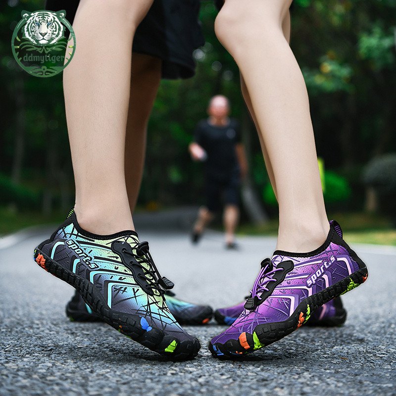 ddmytiger Couple Sports Creek Tracing Outdoor Large Size Wading Five Finger Swimming Quick Drying Diving Beach Shoes A ddmythur