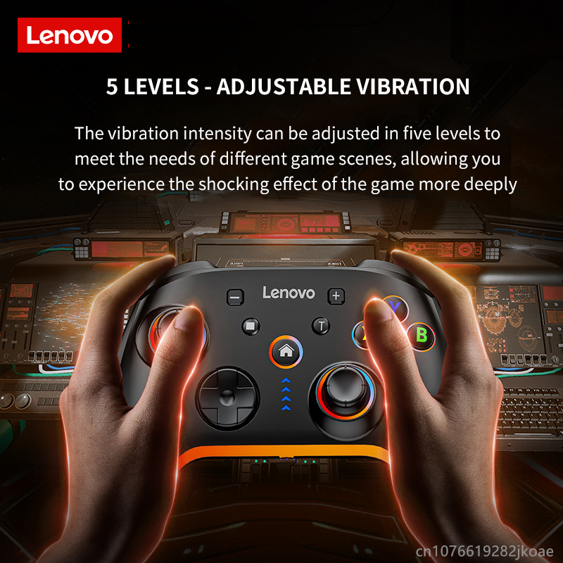 New Lenovo S03 Six Axis Gyroscope Dual Vibration Wireless Bluetooth Gamepad For Nintendo Switch TV PC Joystick Controller 800mAh