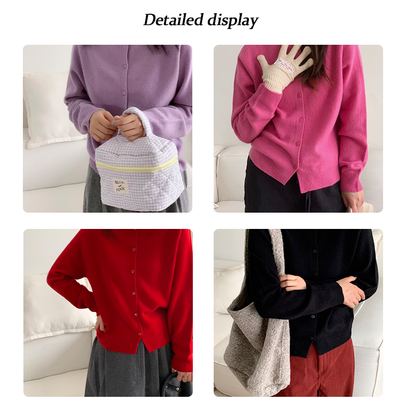 100% full wool seamless knit cardigan sweater loose casual basic section of fall and winter high quality sweater