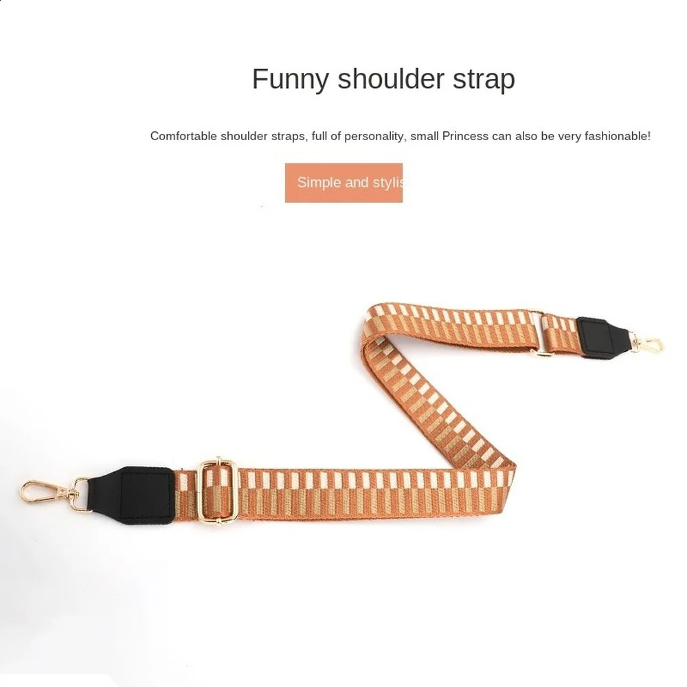 Piano Style Bag Shoulder Strap Replacement Chain Womens Accessories Width Adjustable Fully Matching Belt 240926