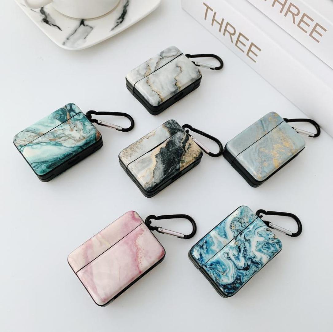 AntiKnock Suitcase Gold Marble Soft Protective Case Headphone Accessories For Airpods Pro Airpods1 2 Bluetooth Wireless Headphone5