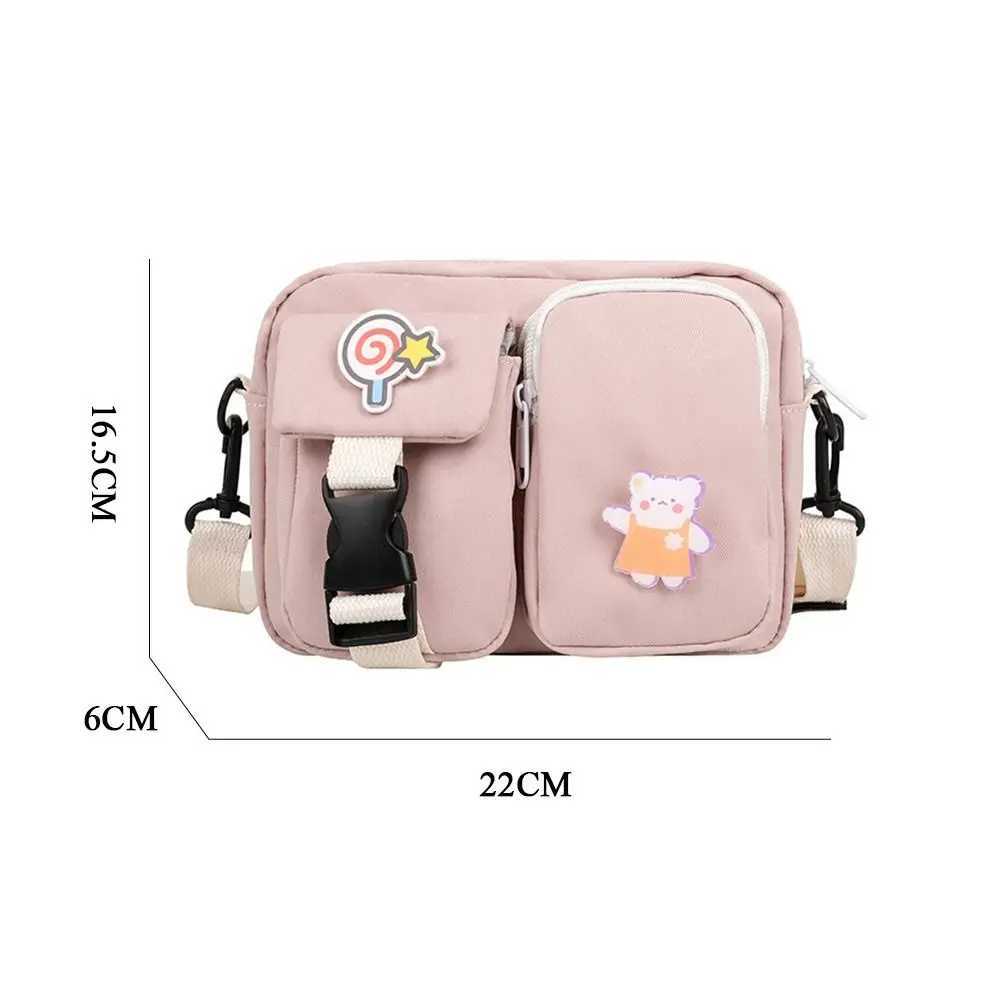 Fashion Women Canvas Crossbody Bags Female Cute Small Shoulder Messenger Bag Students Flap Handbags Z250225