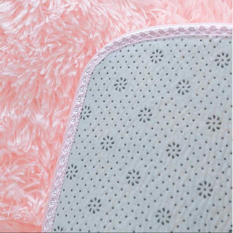 Soft modern pink carpet fluffy living room plush carpet childrens bedroom floor mat kindergarten childrens play carpet X240928
