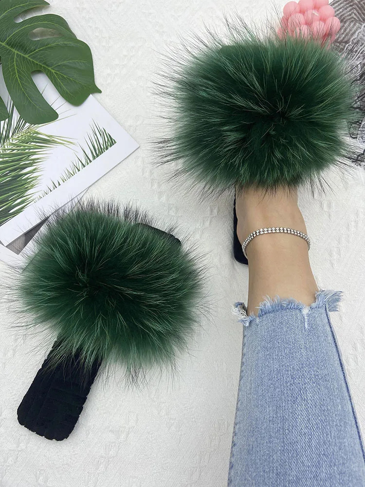 Fur slider womens apartment slider summer womens fashion fur flip fluffy slider womens sandals 240925