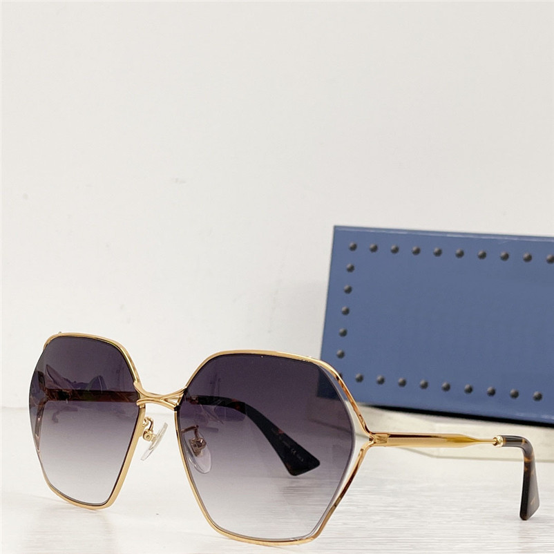 New fashion design sunglasses 0818 hexagon metal frame simple and popular style outdoor uv400 protective eyewear top quality