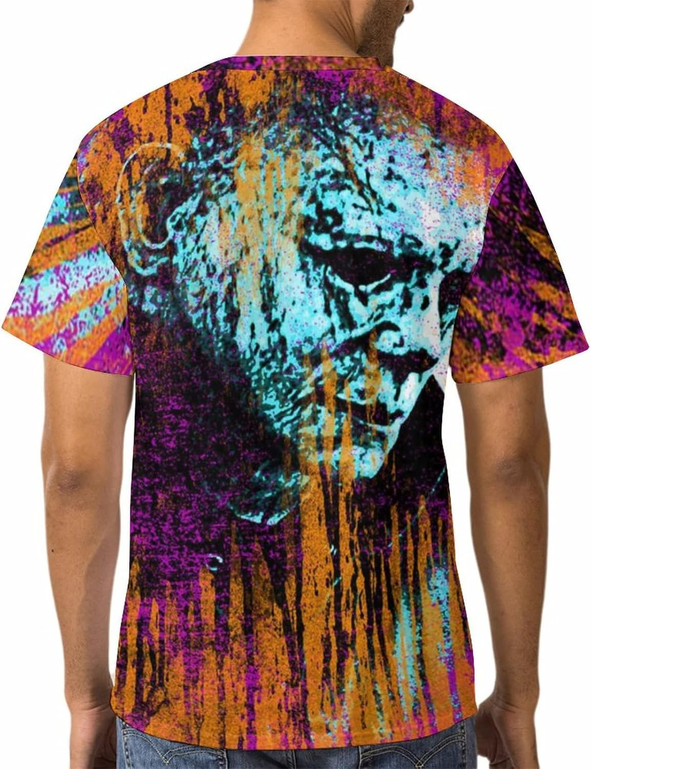 Mens T shirt Short Sleeved 3D Printing Shirt Halloween Michael Myers T-Shirt Aldult Men Casual Streetwear for Mens Summer shirts tshirt graphic tee Ca