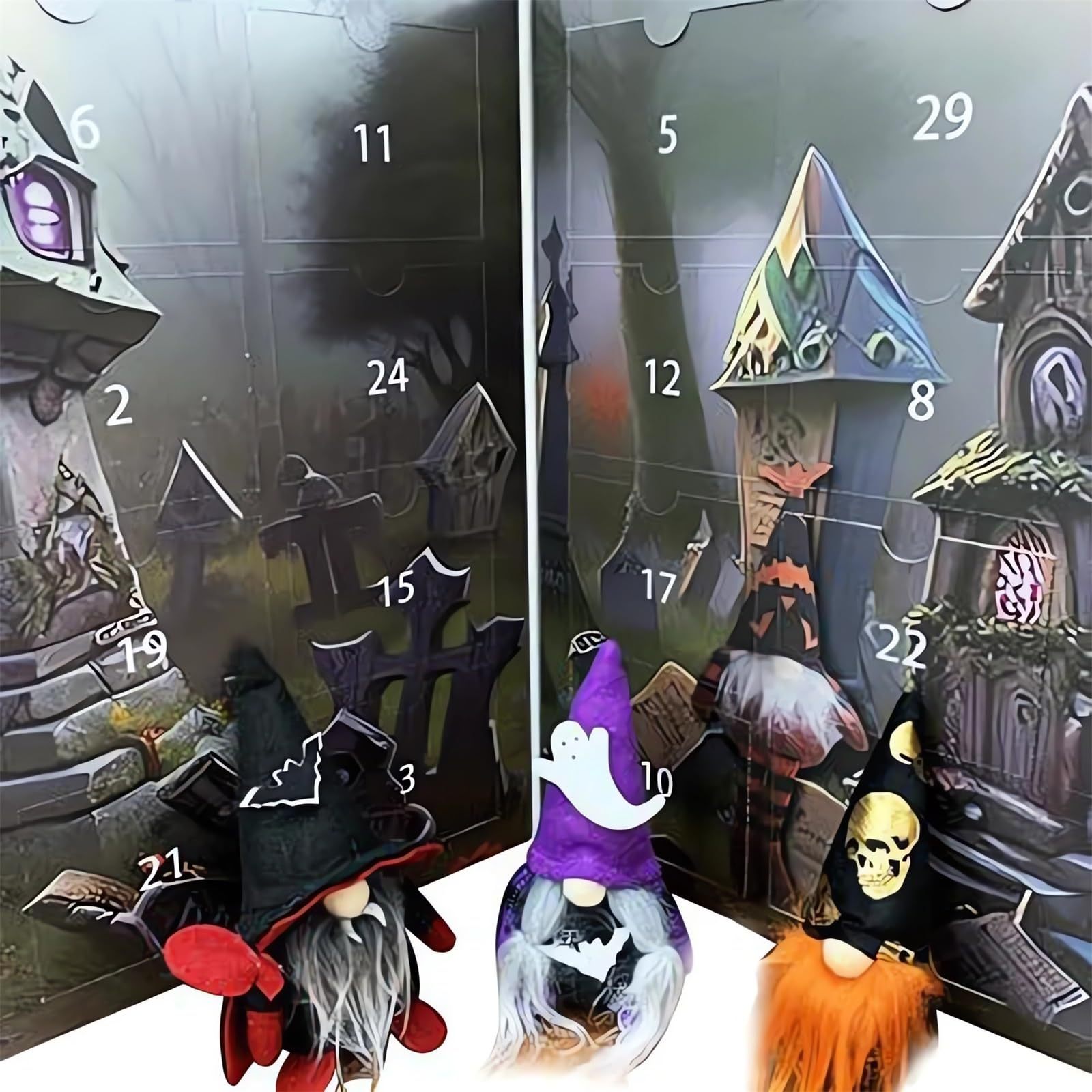2024 Halloween Gnome Advent Calendar Halloween Advent Calendar Countdown Calendar Advent Calendar Decoration for Adults Kids Holiday Christmas Gifts p
