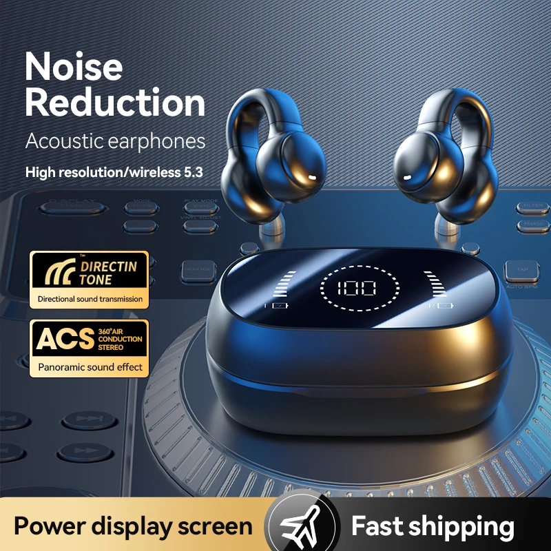 New M47 Wireless Earphones Sports Game Mini Dual Stereo In-Ear Universal Earbuds Non-in-ear Clip-on Earphones For Android