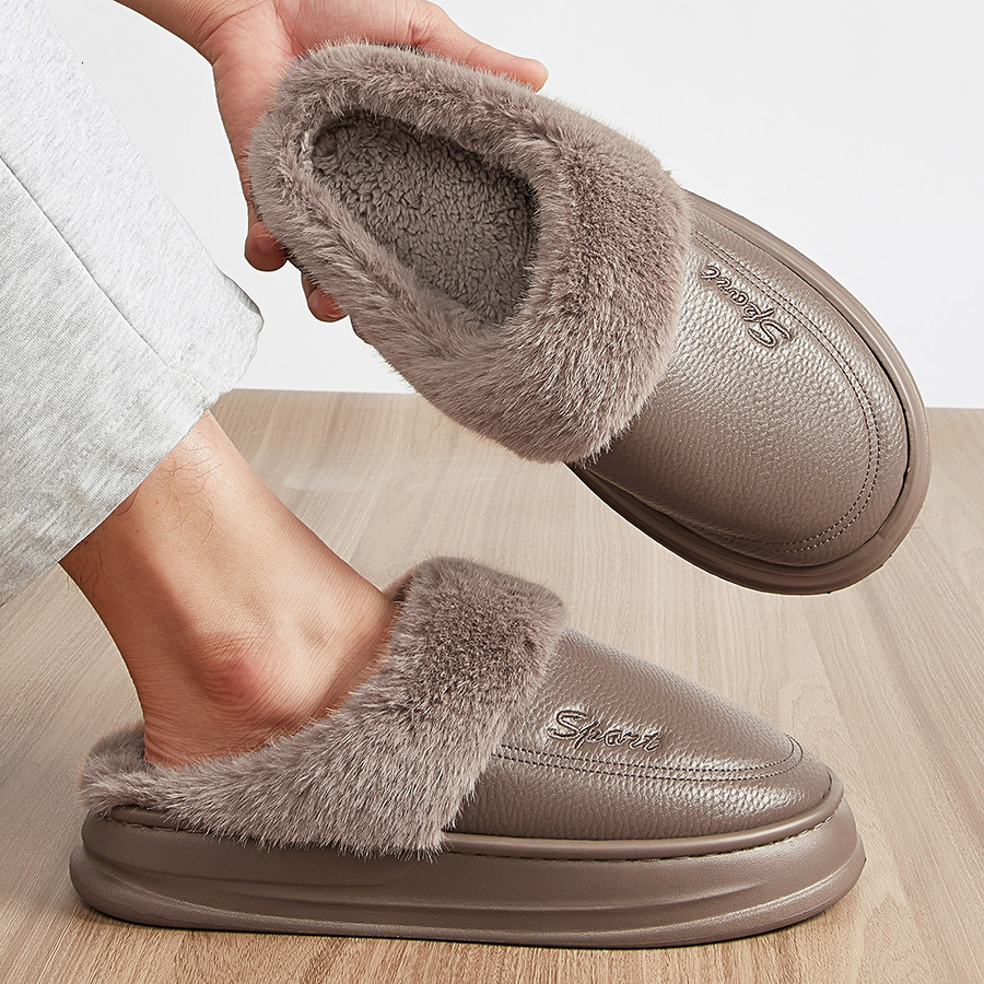 2024 New Designer Men's Winter Massage Memory Foam Home Soft and Warm Indoor Slippers Men's Anti slip Comfortable Large Size 50-51