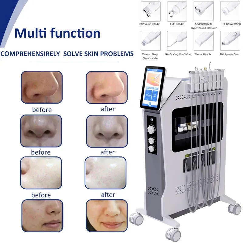 Water Oxygen Aqua Jet Peel Microdermabrasion Skin Peeling Oxygen Facials Deep Cleansing 8 in 1 Hydra Aes Machine Price