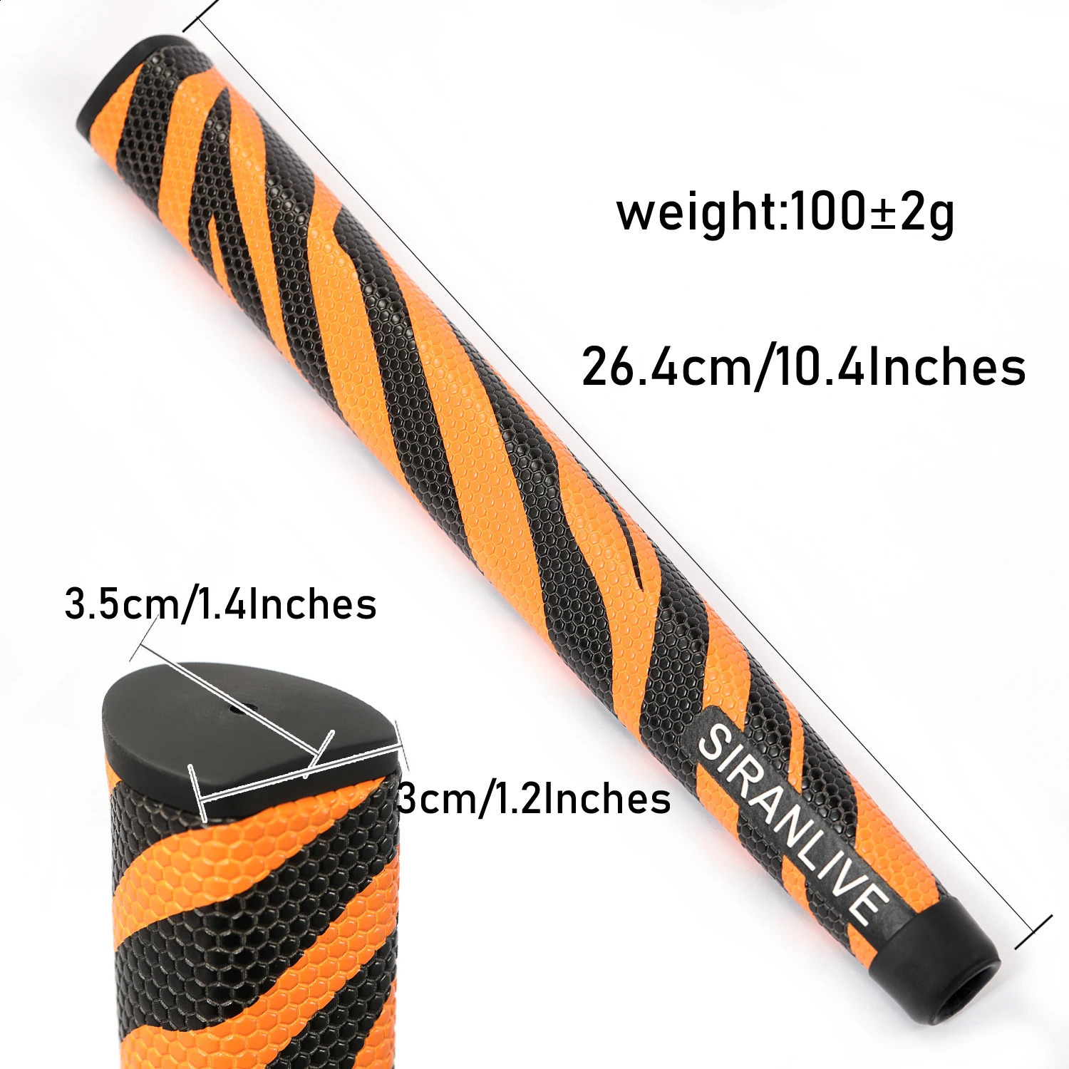 SIRANLIVE Golf Putter Grip PU Leather Printing Comfortable Lightweight Putter Grips 240923