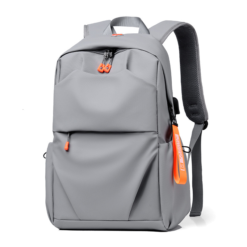 2025 New Light Luxury Simple Fashion Designer Solid Color Backpack Business Commuter Computer Bag Middle School Backpack Multi Functional Leisure Shou