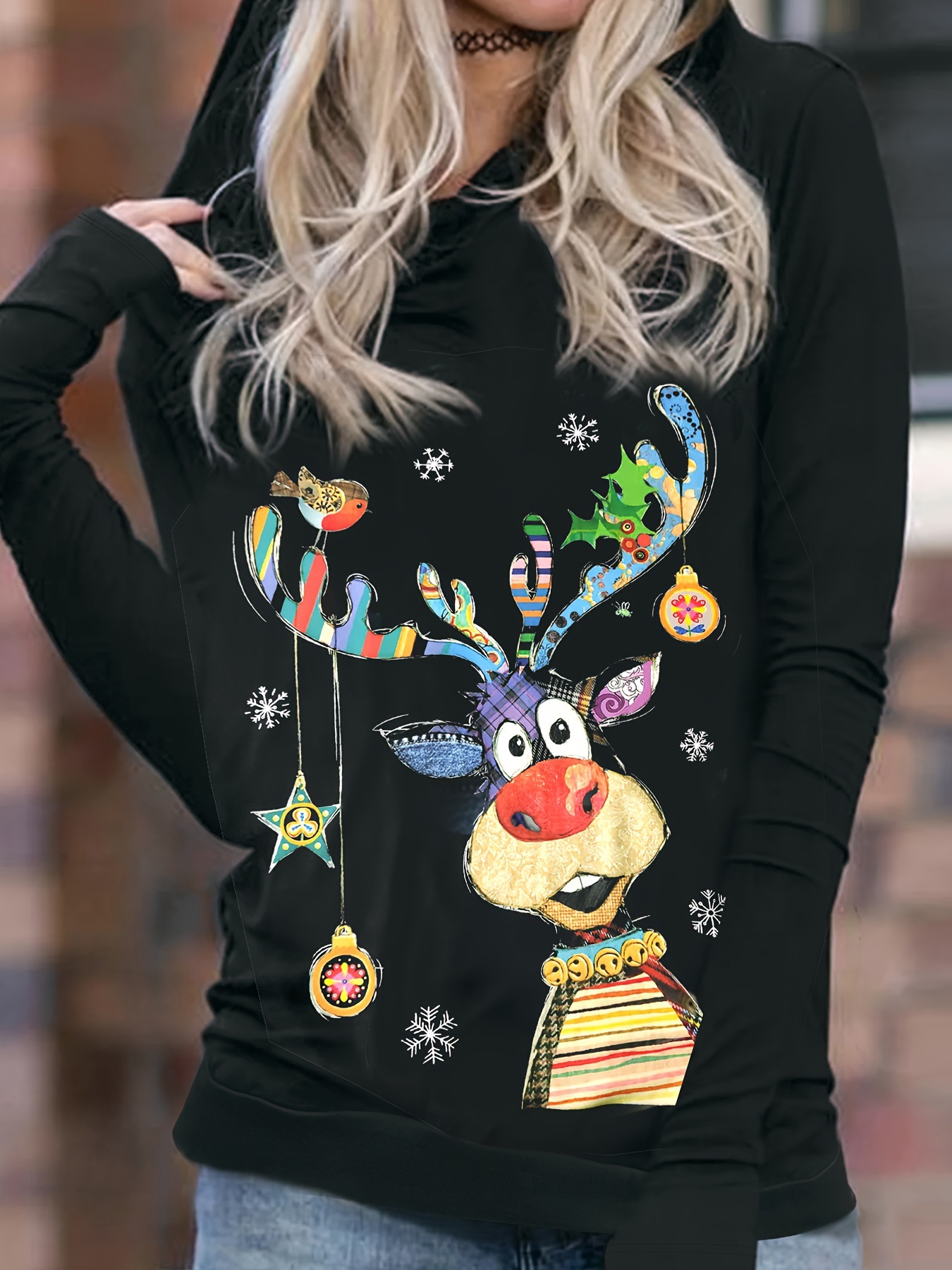 Personalized Long Sleeve Sweatshirt: Custom Comfort for Modern Women dh910320090