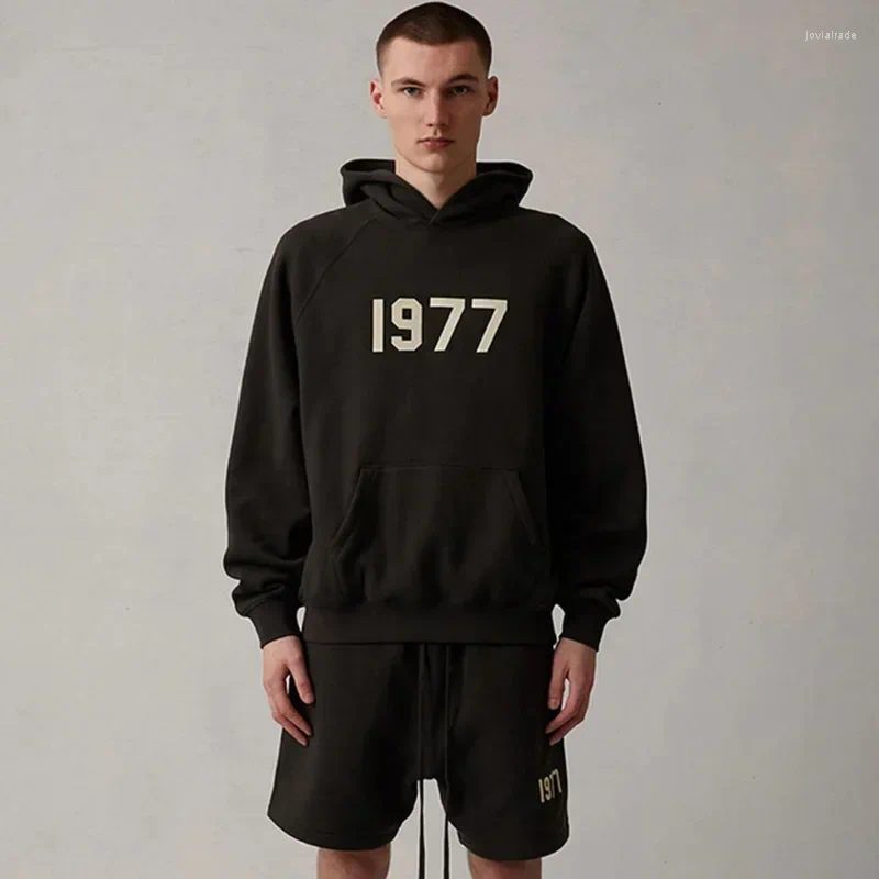 Men's Hoodies 1977 Digital Printing Cotton Fleece Trendy Hoodie Fashion Shirt Autumn And Winter Outdoor Sports Top Comfortable Jumper