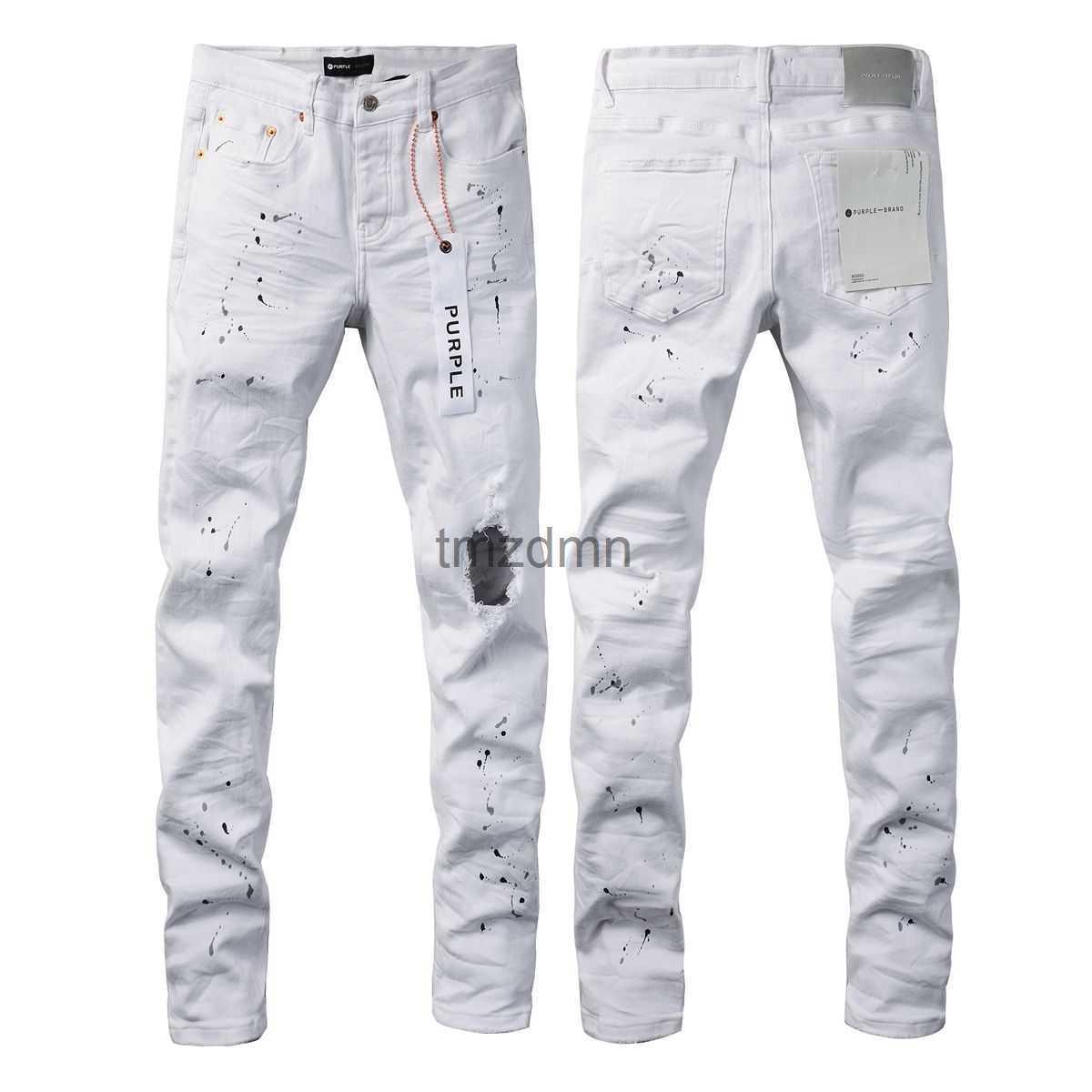 Purple jeans mens designer jeans luxury jeans pant stacked trousers biker embroidery ripped for trend size jeans men tears european jean hombre mens pants Y2