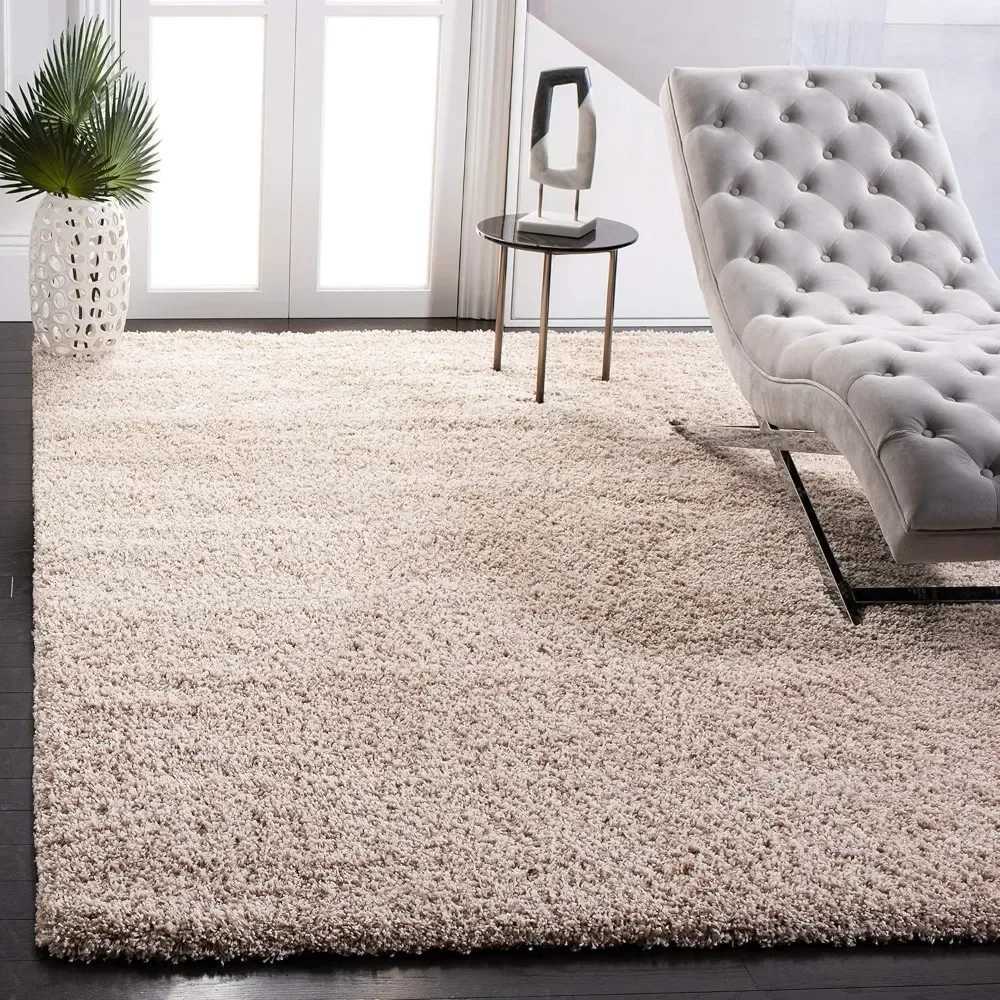 SAFAVIEH California Shag Collection Area Rug -53 x 76 beige non peeled and easy to care for 2-inch thick perfect for high traffic X240928