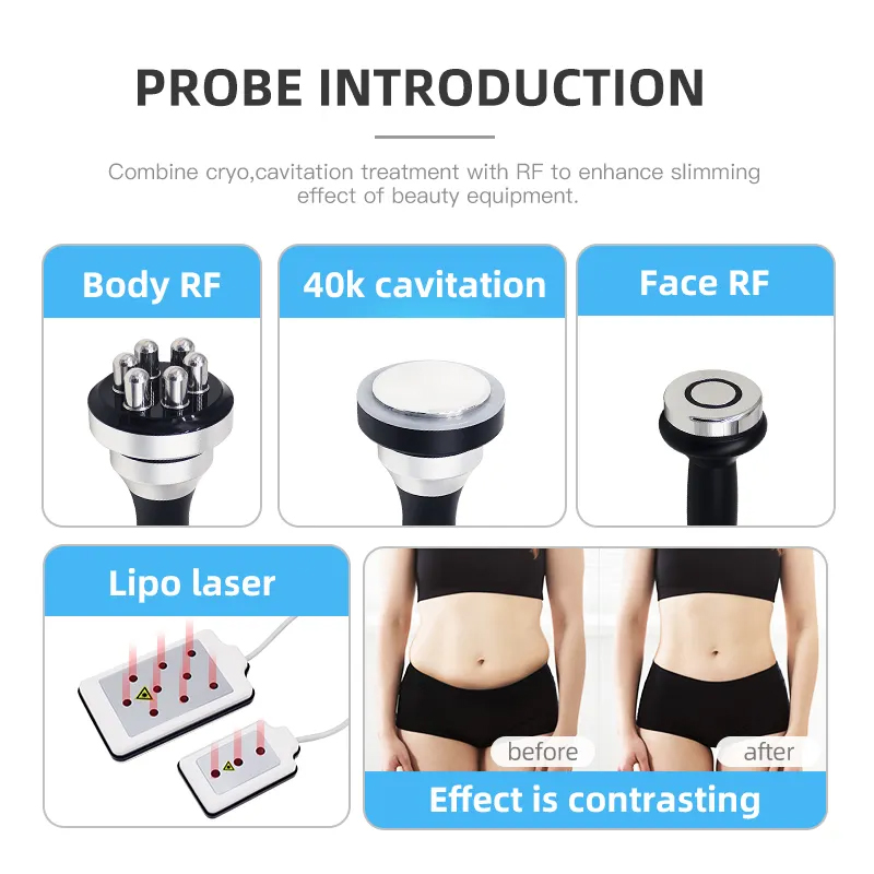 CE Certified 9 IN 1 360 Cryo Slimming Machine Vacuum + Cavitation + RF + Cryolipolysis Body Sculpting Skin Tightening Non-Invasive Weight Loss Ma