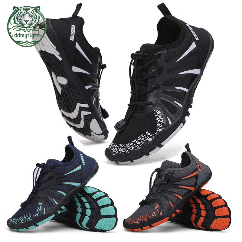 men's quick drying Outdoor river ddmytiger tracing beach slip swimming amphibious fishing shoes, anti cut water shoes A ,