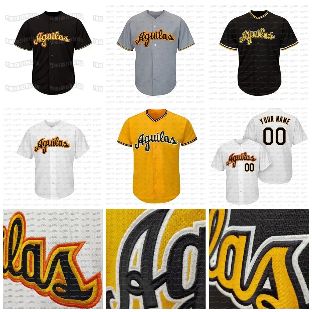 23 Fernando Tatis Jr. Aguilas Cibaenas Dominican Custom Baseball Jersey Stitched Name Stiched Number High Quality Black Yellow Gret White