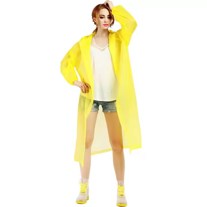 Water Resistant Adult Rain Suit with Hood Durable Weather Protection