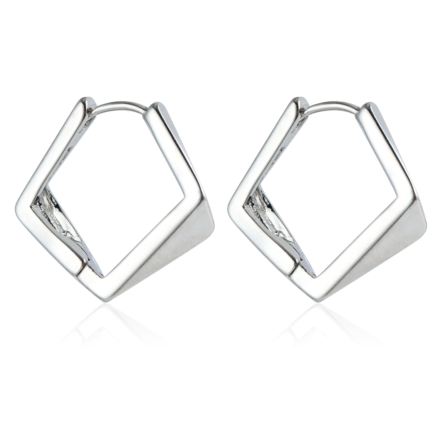 Geometric Irregular Design Multipoint Metal Earrings for Daily Wear Gold Plated Stainless Steel Hoop Earrings Modern Women's Earring Jewelry 2025