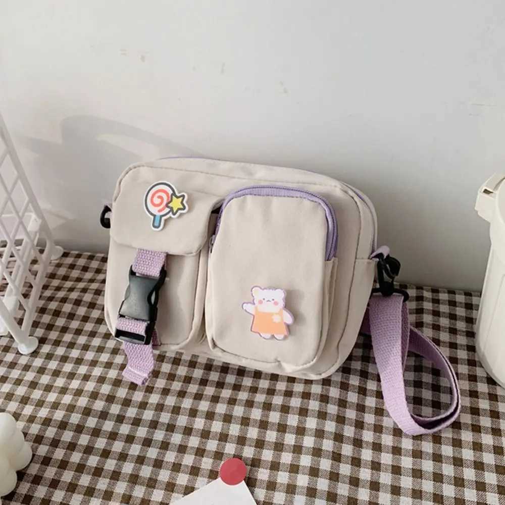 Fashion Women Canvas Crossbody Bags Female Cute Small Shoulder Messenger Bag Students Flap Handbags Z250225