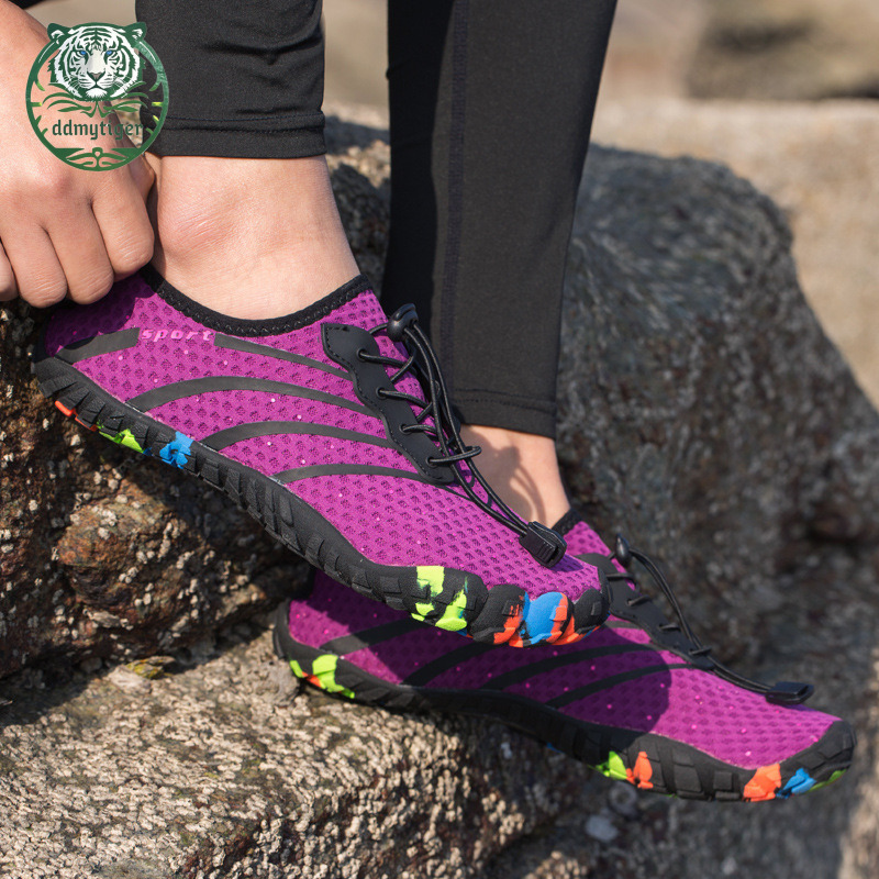 ddmytiger Couple sports outdoor hiking anti slip water shoes, five finger swimming and diving beach shoes A ddmythur