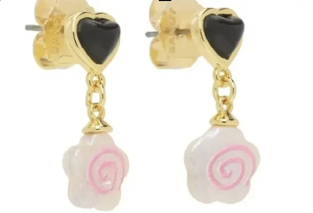 Sandy Liang-Mixed Metals Ballerina Earrings 240925
