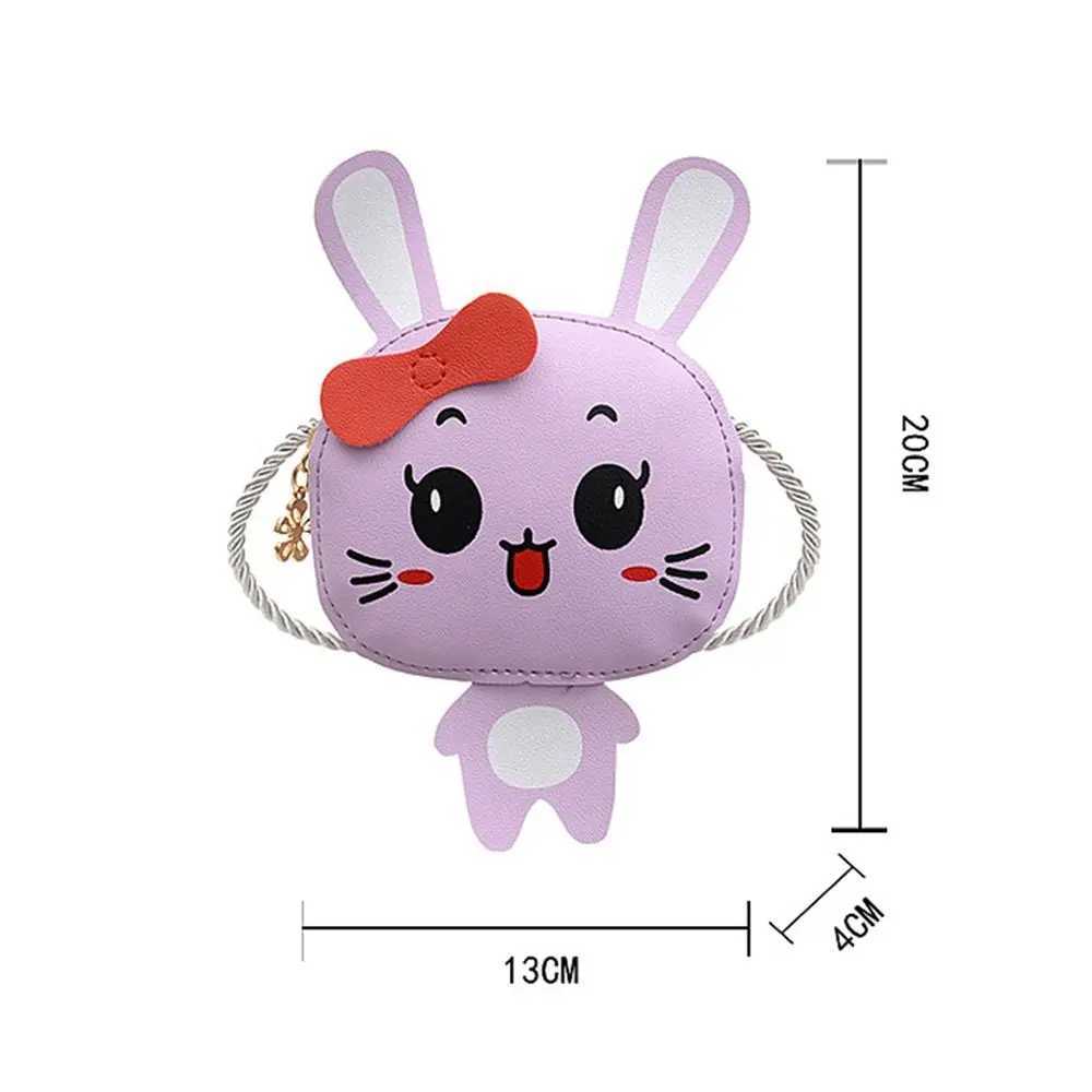 Kids Cute Rabbit Shoulder Bag Girls Crossbody Bag Messenger Bag PU Leather Small Handbag Bags Coin Purse LX241104