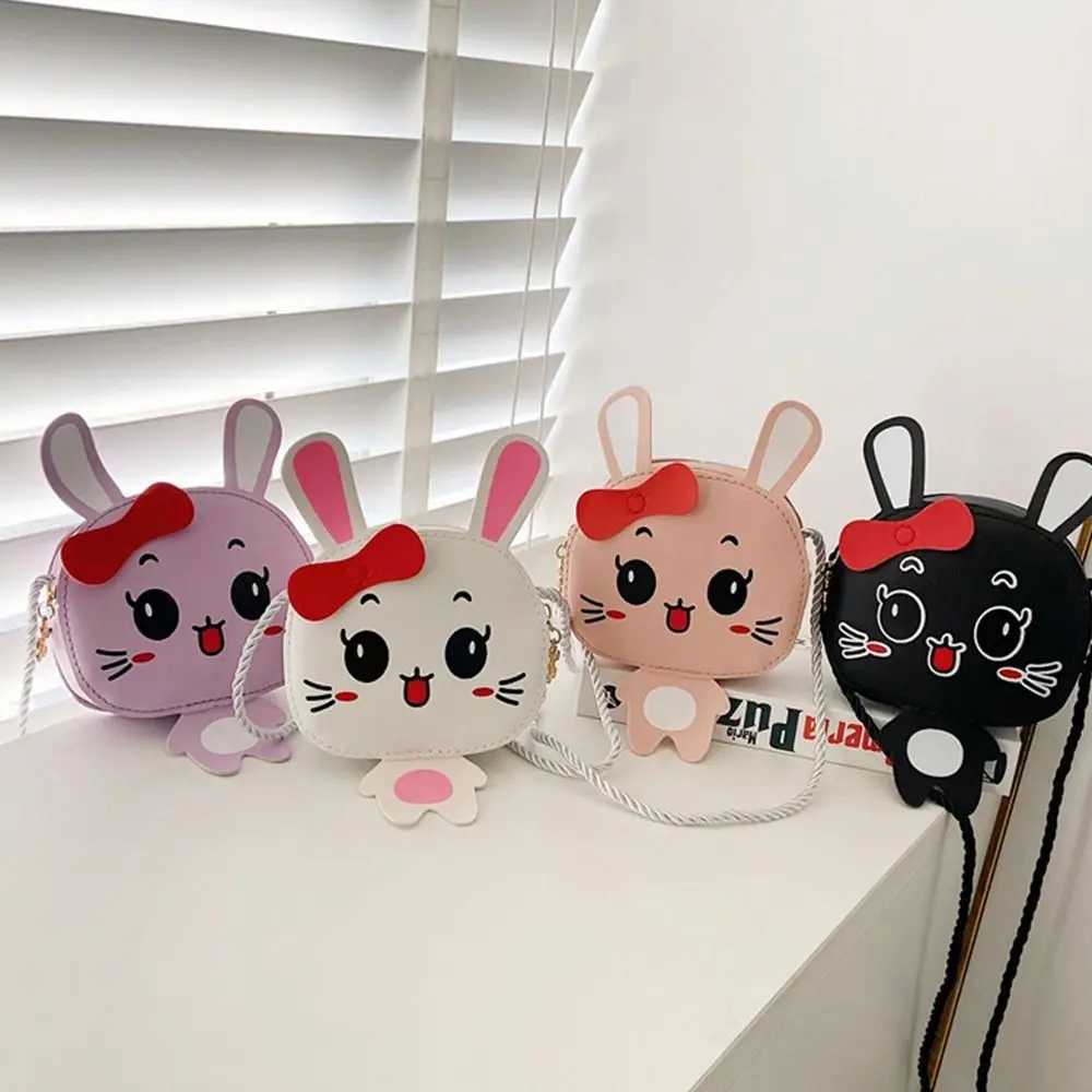 Kids Cute Rabbit Shoulder Bag Girls Crossbody Bag Messenger Bag PU Leather Small Handbag Bags Coin Purse LX241104