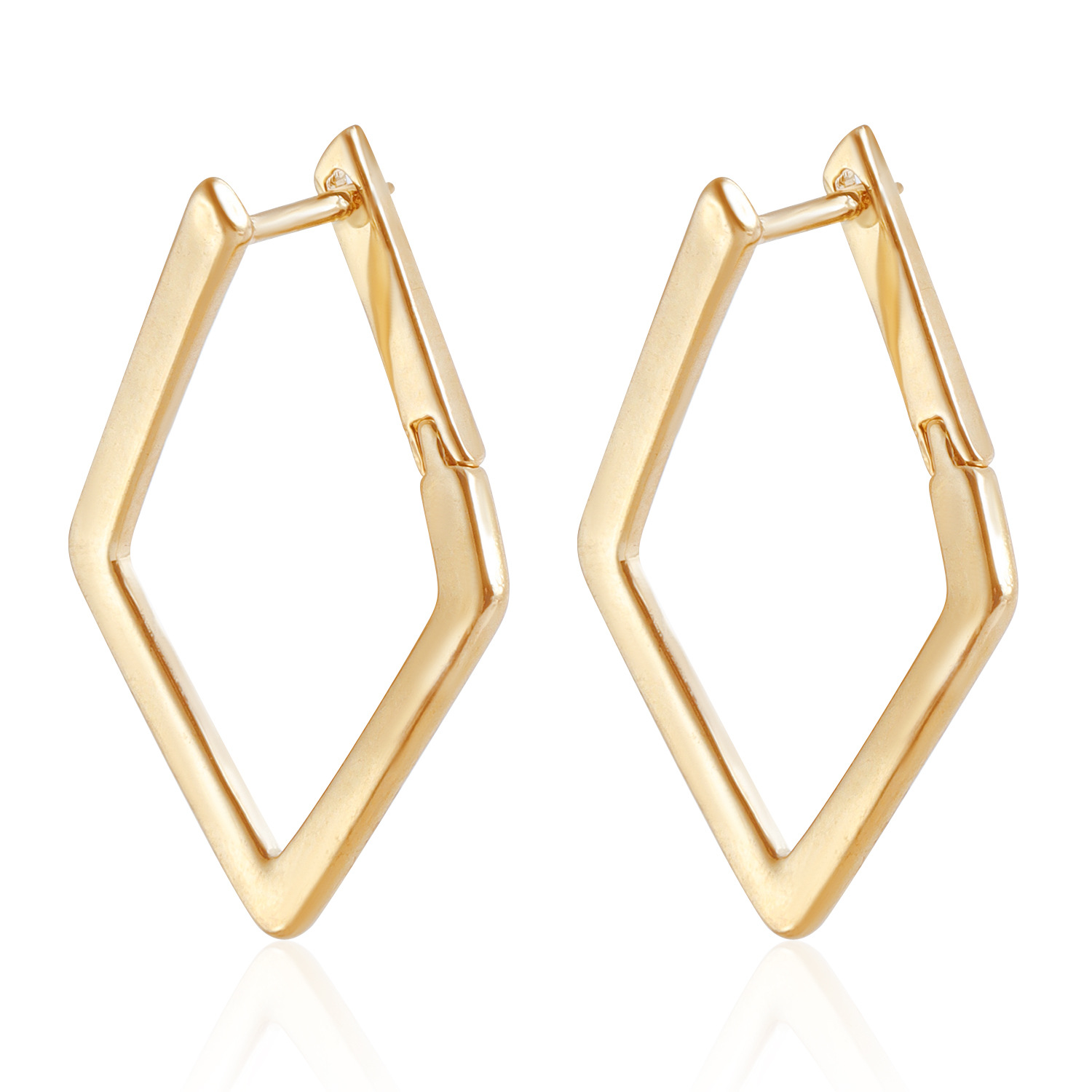 Women's Simple Square Earrings with a Unique Lattice Pattern Gold Plated Stainless Steel Stud Earrings 2025 Trending Y2K Jewelry