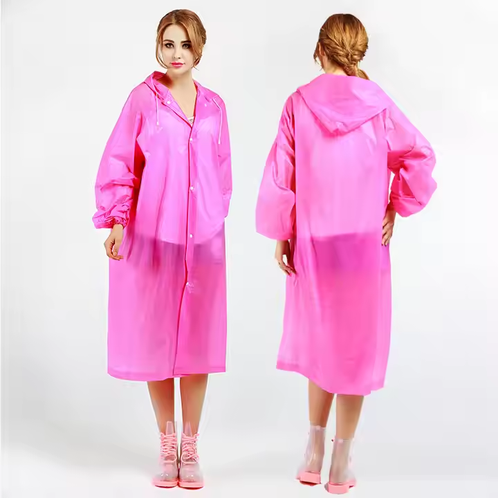 Water Resistant Adult Rain Suit with Hood Durable Weather Protection