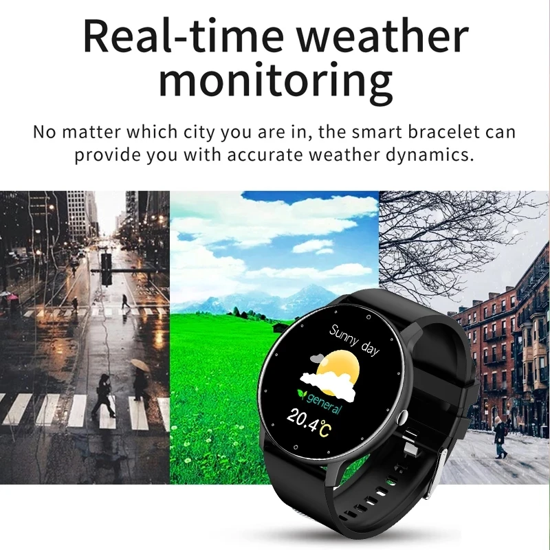 2024 Smart Watch Women Men Lady Gift Sport Fitness Watches Heart Rate Monitor Waterproof Smartwatch for Smartphone