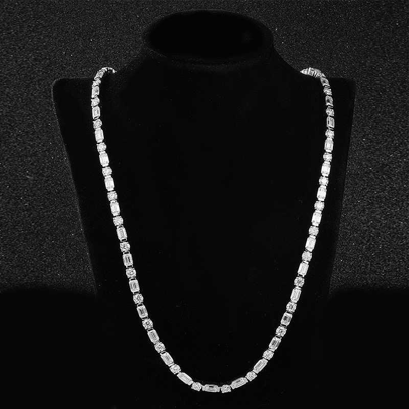 3mm 4mm round shape D VVS1 moissanites Wholesale Starsgem Sterg Sier jewelry bracelet tennis chain S Necklace