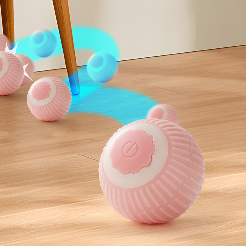 Intelligent rolling ball pet toy ball grinding teeth anti bite non suction electric funny cat ball cat toy