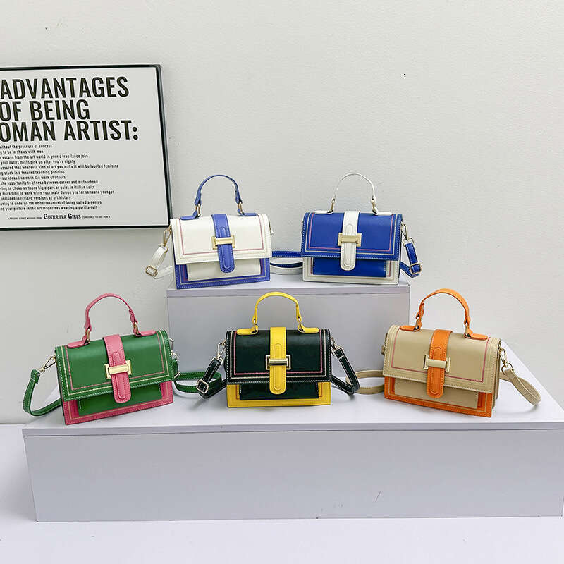 2024 High-end Western Bag for Women New Trendy Fashion Casual Shoulder Crossbody Korean Style Color Matching Small e23a