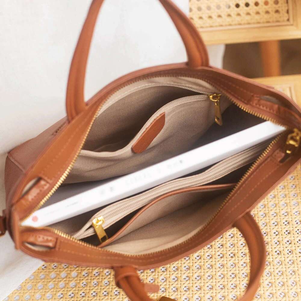 Soft Office Classic Tote Large 2025 Aesthetic Solid Color 100% First Layer Cow Leather Women Handbag Ladies Shoulder Bag