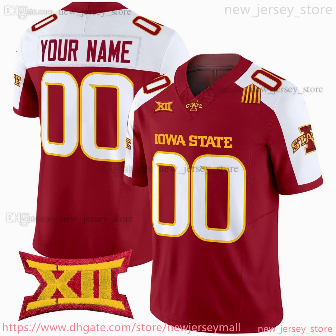 2024 Custom S6XL Iowa State Cyclones New Football Jersey 3 Rocco Becht 24 Abu Sama III Jaylin Noel Malik Verdon Darien Porter Connor Moberly Jaylon Ja