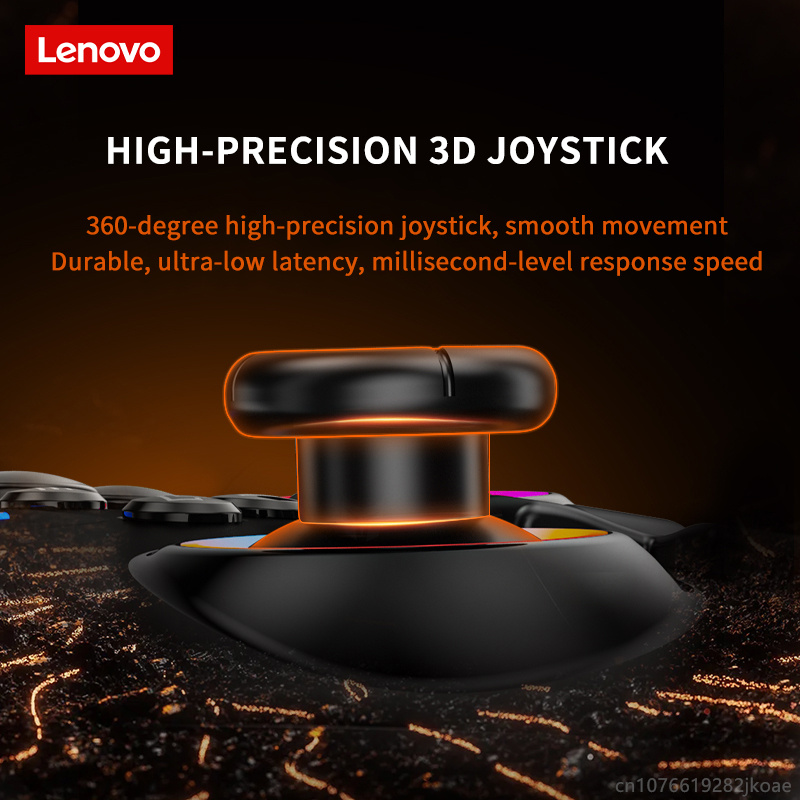 Lenovo S02 Gamepad Wireless Bluetooth Gaming Controller Hall Trigger Joystick Mecha-Tactile Buttons For Switch PC Android IOS